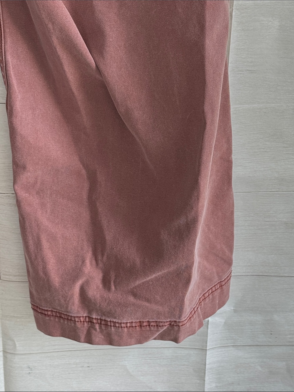 Women's Old Navy Utility Wide Leg Pants Adjustable Waist Size 14 Washed Rust - Picture 7 of 7